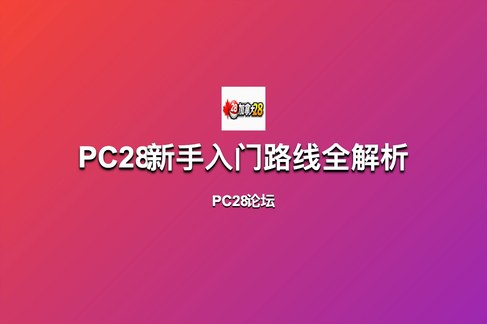 第一次接触PC28应该从哪里开始学习?新手入门路线全解析 第1张 第一次接触PC28应该从哪里开始学习?新手入门路线全解析 第1张